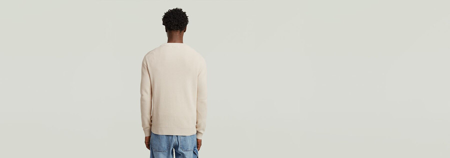 strukturierter strickpullover