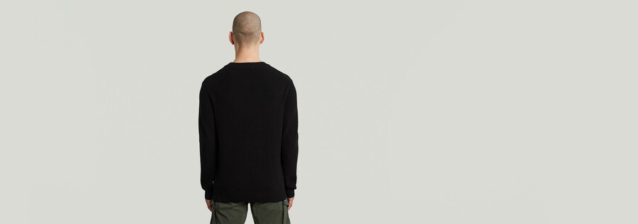 strukturierter rippstrickpullover
