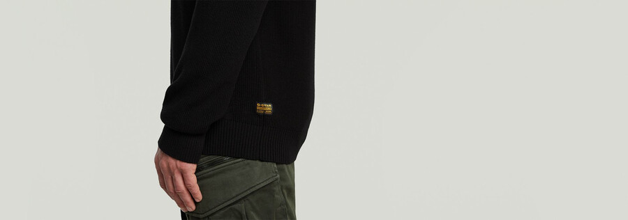 strukturierter rippstrickpullover