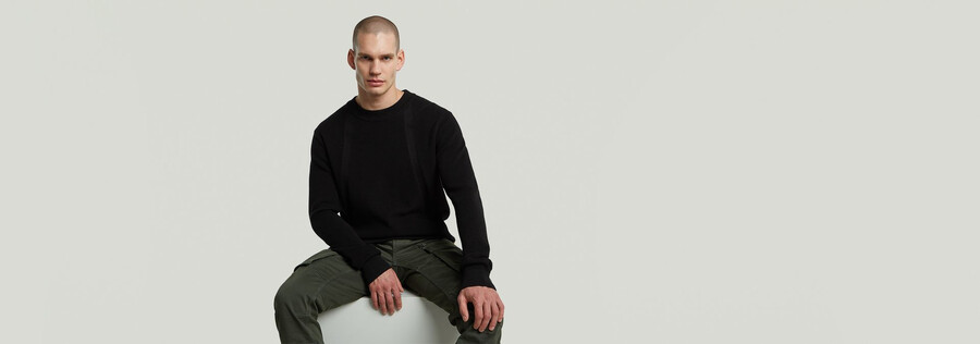 strukturierter rippstrickpullover