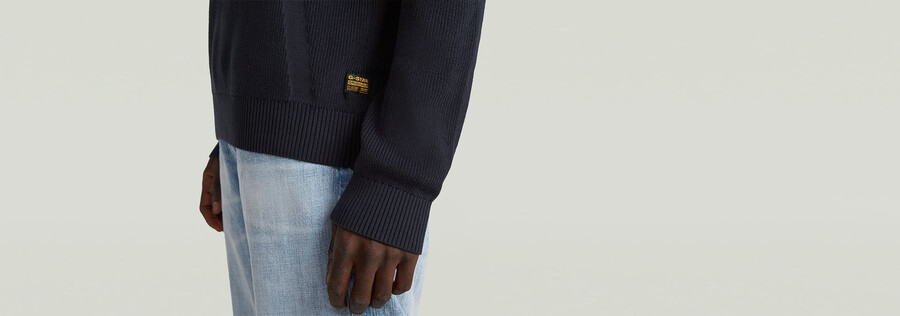 strukturierter rippstrickpullover