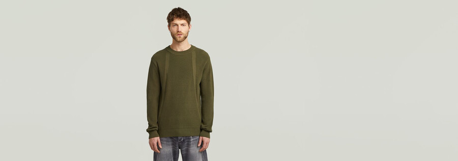 strukturierter strickpullover