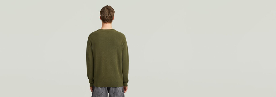 strukturierter strickpullover