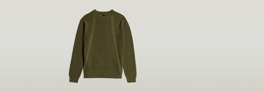 strukturierter strickpullover