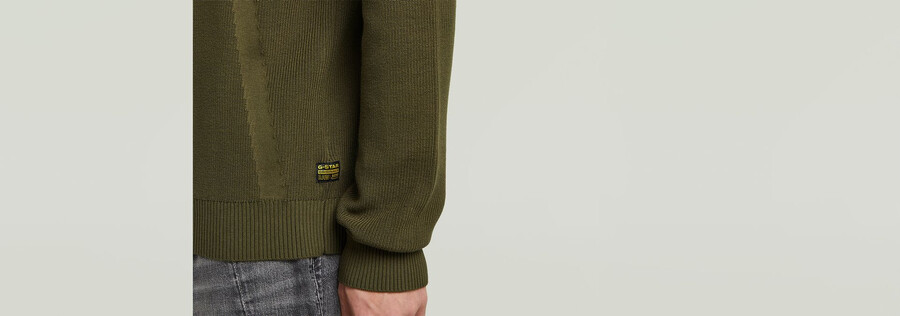 strukturierter strickpullover