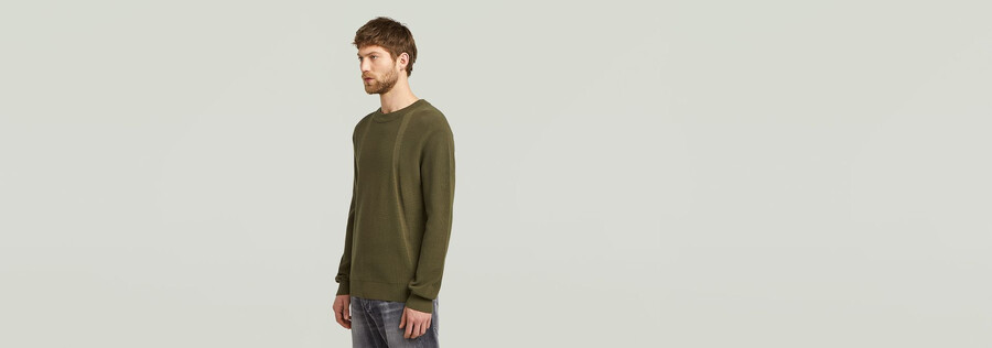 strukturierter strickpullover