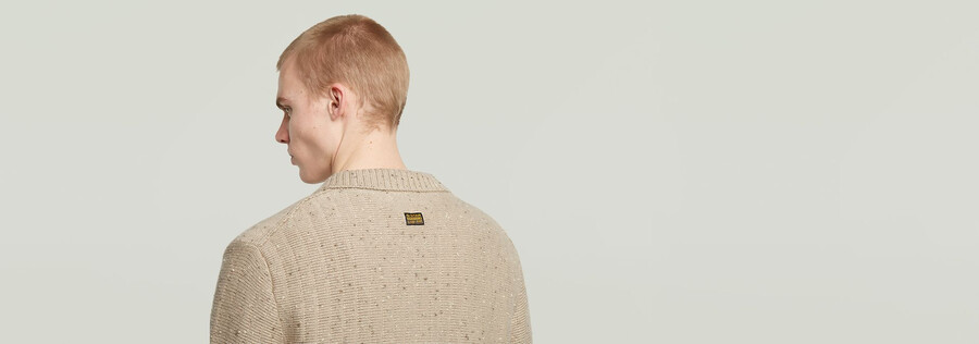 strickpullover mit polokragen und durchgehendem reißverschluss