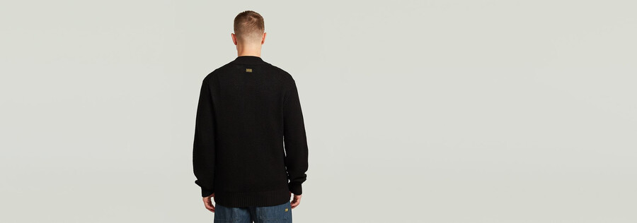 strickjacke mit wabenstruktur