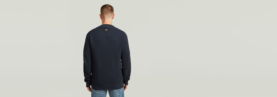strickjacke mit wabenstruktur
