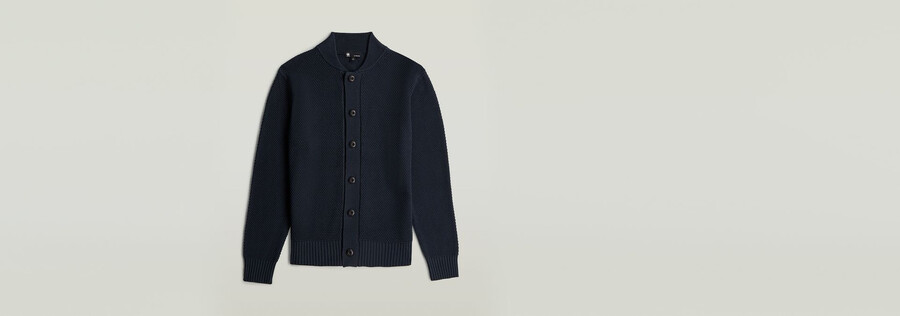 strickjacke mit wabenstruktur