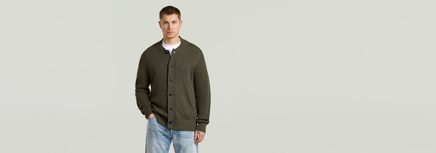 strickjacke mit wabenstruktur