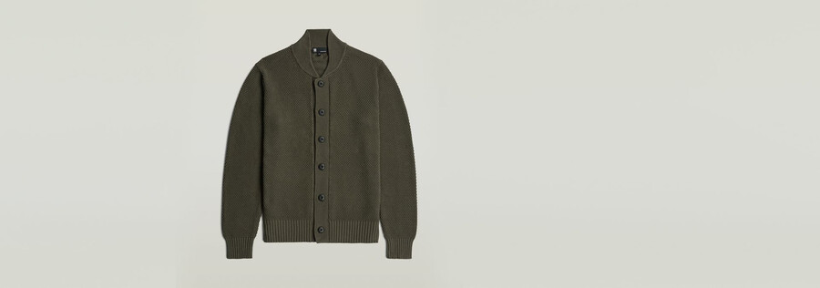 strickjacke mit wabenstruktur