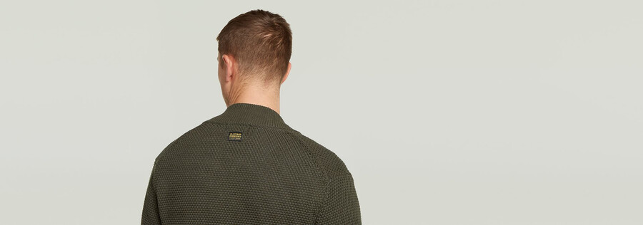 strickjacke mit wabenstruktur
