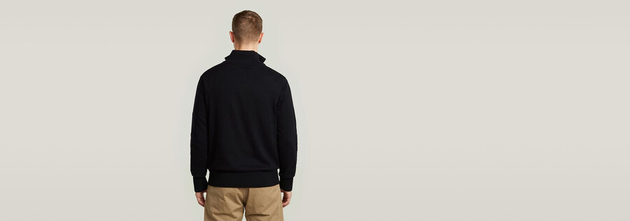 der olivier - correct half zip sweater