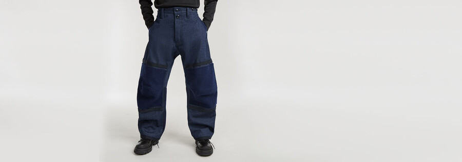 unisex gsrr maxi bend jeans