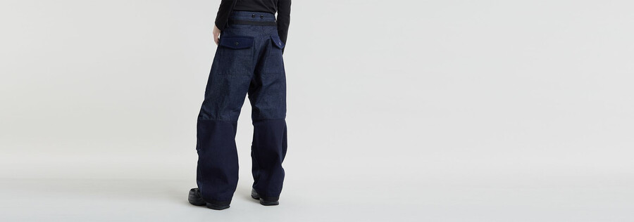 unisex gsrr maxi bend jeans