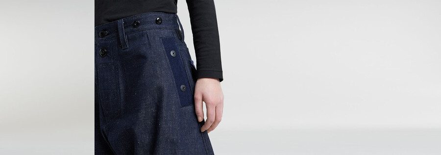 unisex gsrr maxi bend jeans