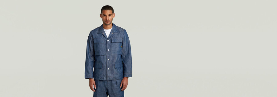 overshirt mit 4 taschen