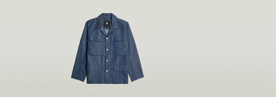 overshirt mit 4 taschen