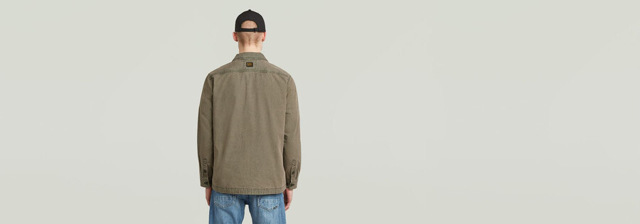 cargo washed overshirt