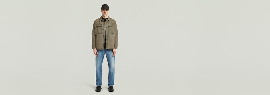 cargo washed overshirt