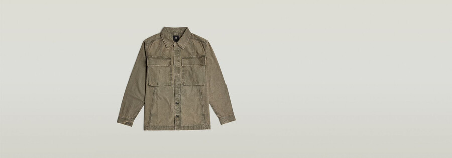 cargo washed overshirt