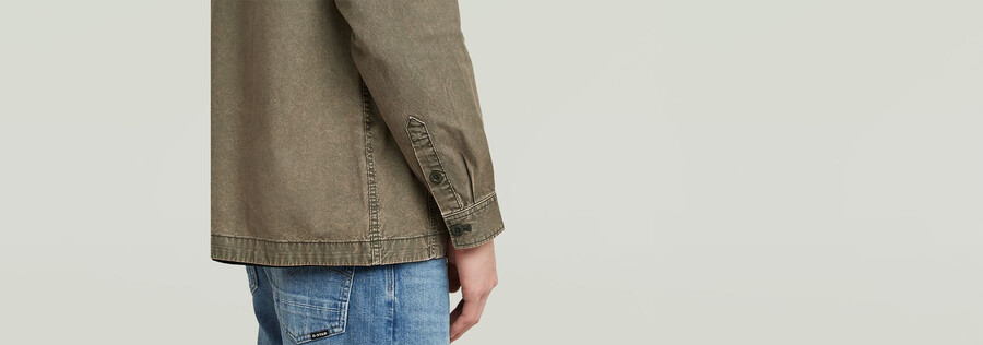 cargo washed overshirt