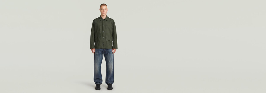 overshirt mit 4 taschen