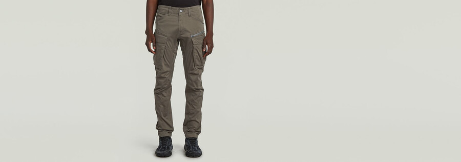 rovic zip 3d regular tapered pants