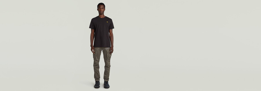 rovic zip 3d regular tapered pants