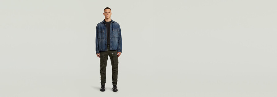 rovic zip 3d straight tapered pant