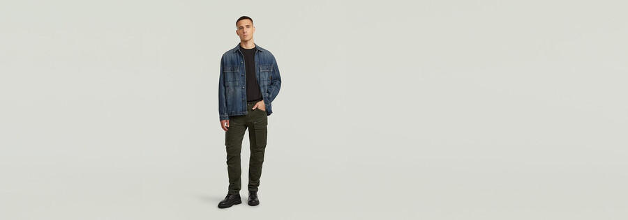 rovic zip 3d straight tapered pant
