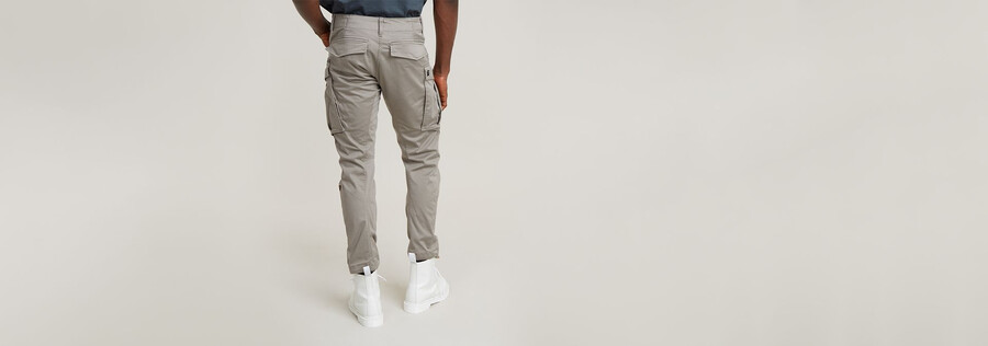 rovic zip 3d regular tapered pants