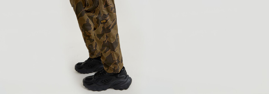 rovic zip 3d regular tapered pants