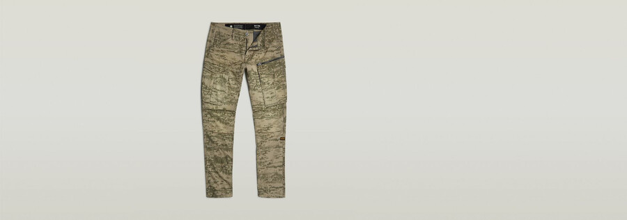 rovic zip 3d regular tapered pants