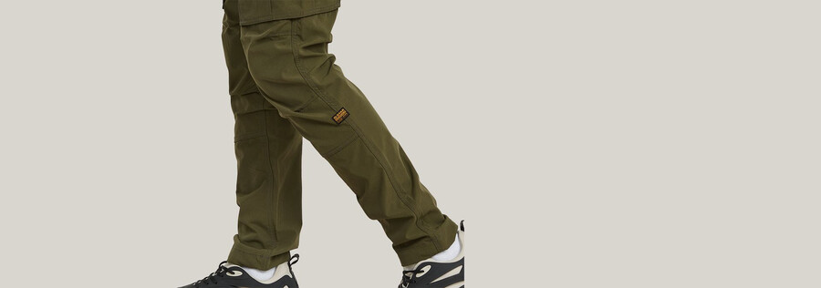 rovic zip 3d regular tapered pants