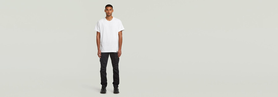 rovic zip 3d regular tapered pants
