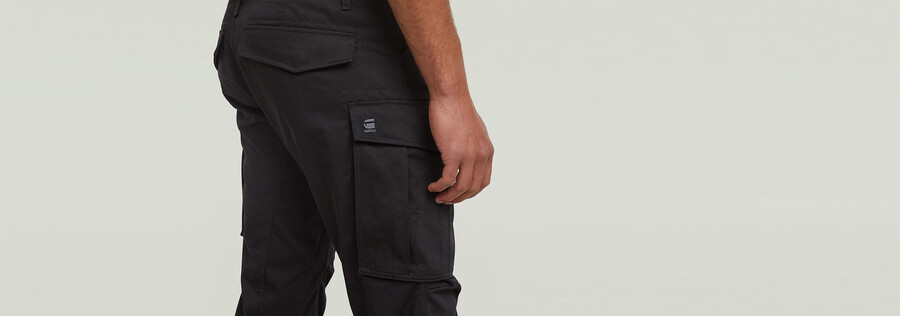 rovic zip 3d regular tapered pants