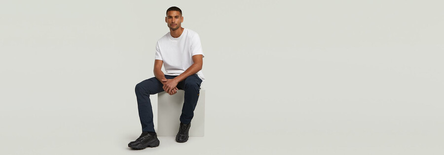rovic zip 3d regular tapered pants