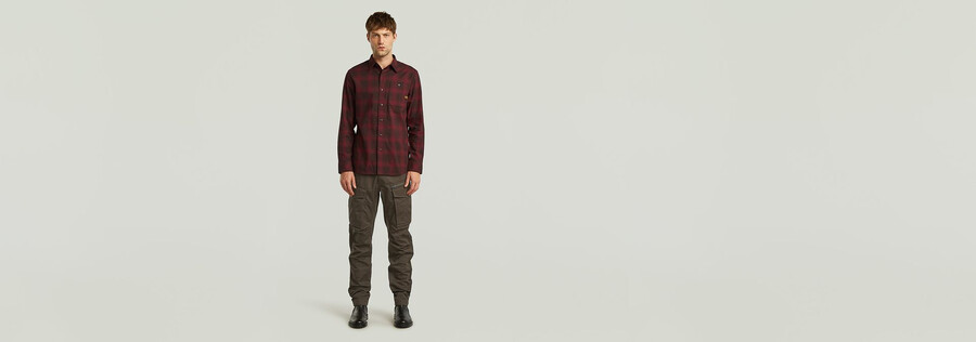 rovic zip 3d regular tapered pants