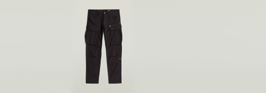 rovic zip 3d regular tapered pants