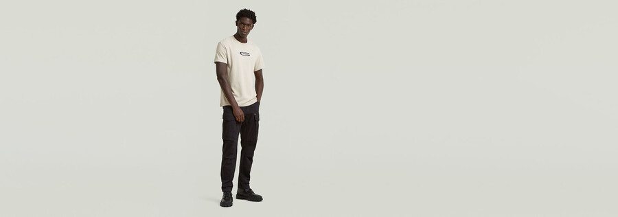 rovic zip 3d regular tapered pants