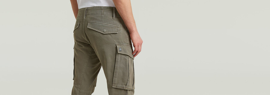 rovic zip 3d regular tapered pants