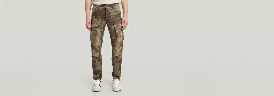 rovic zip 3d regular tapered pants