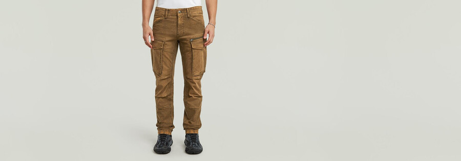 rovic zip 3d regular tapered pants