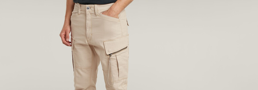 3d skinny cargo pants 2.0 mit reißverschlusstasche
