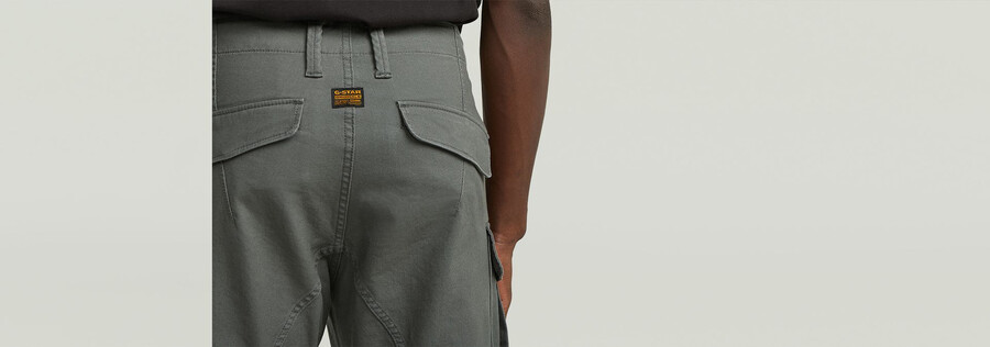 3d-cargohose mit reißverschlusstasche
