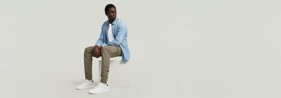 3d skinny cargo pants 2.0 mit reißverschlusstasche