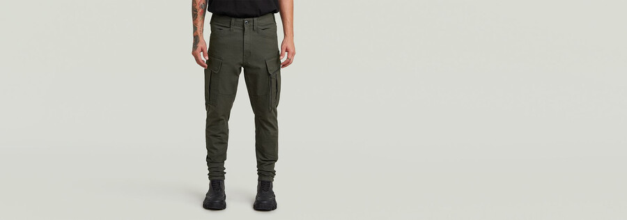 3d skinny cargo pants 2.0 mit reißverschlusstasche