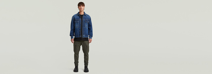 3d skinny cargo pants 2.0 mit reißverschlusstasche